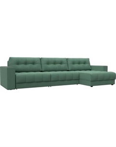 Диван угловой Лига Диванов Лига-049 НПБ Лонг универсальный с декором Лига диванов