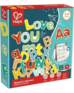 Развивающий игровой набор Hape Магнитные буквы учим английский / E2006_HP