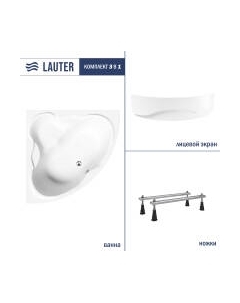 Ванна акриловая Lauter Riviera 140x140 / 21050140