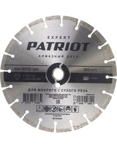 Отрезной диск алмазный PATRIOT Expert 300х25.4/20 / 811010041 Patriot