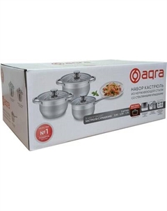Набор кастрюль Aqra PT1-4