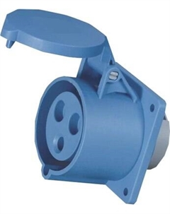 Розетка штепсельная КЭАЗ 313-16А-6h-220AC-2P+PE-IP44 / 229455 Кэаз
