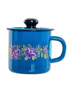 Кружка СтальЭмаль С0207.34 с крышкой Стальэмаль