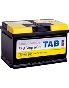 Автомобильный аккумулятор TAB EFB 65R L3 R+ Tab