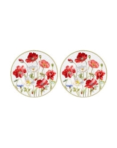 Набор тарелок Elan Gallery Маки / 420315 Elan gallery