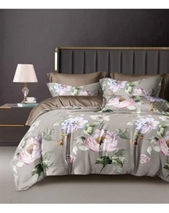 Комплект постельного белья 1.5сп Оливковая коллекция. Простыня на резинке УУ 6857 Реноме