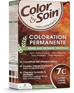 Крем-краска для волос Les 3 Chenes Color&Soin тон 7С терракотовый блонд Les 3 chenes