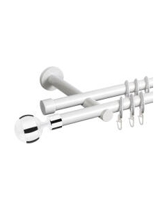 Карниз для штор Dance D19Г/19Г + наконечники Шар хром Ас форос