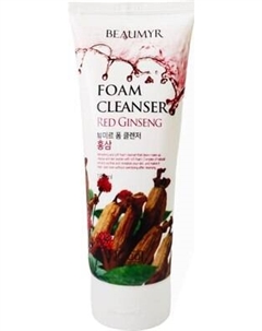 Пенка для умывания Beaumyr Red Ginseng Foam Cleansing с экстрактом красного женьшеня