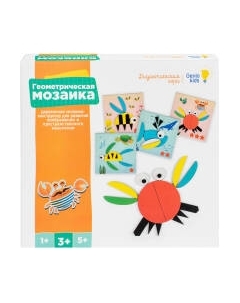 Развивающая игра Мастер Вуд Геометрическая мозаика / WGM Мастер вуд