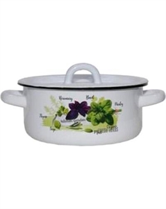 Кастрюля Эмаль Базилик 01-1608/4