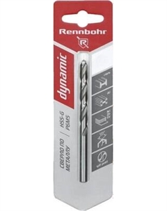 Сверло Rennbohr ЦХ12.5х151мм Хв.12.0мм HSS-G P6M5 Dynamic Card / 675125