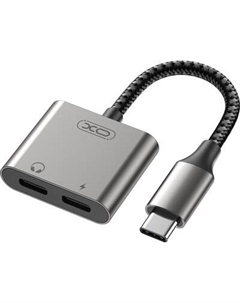 Адаптер XO С Type-C на двойной Type-C 27W / NB-R257A Xo