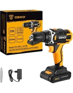 Аккумуляторная дрель-шуруповерт Deko Banger 20V ONE+ / 083-1116