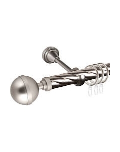 Карниз для штор АС ФОРОС Grace D25К составной + наконечники Шар большой Ас форос