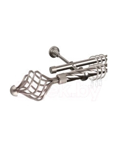 Карниз для штор АС ФОРОС Grace D25К/16Г составной + наконечники Ажур 245 Ас форос