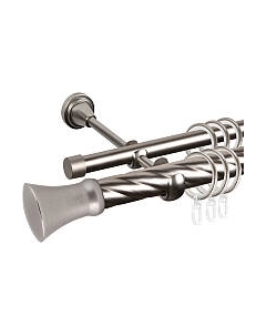 Карниз для штор АС ФОРОС Grace D25К/16Г составной + наконечники Монако Ас форос