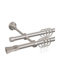 Карниз для штор АС ФОРОС Grace D16Г/16Г составной + наконечники Арига Ас форос