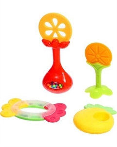 Набор погремушек Крошка Я Фруктики. Апельсин. C прорезывателем / 10450924 Крошка я