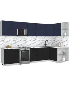 Кухонный гарнитур Интерлиния Мила Матте 1.5x3.3 Б PR