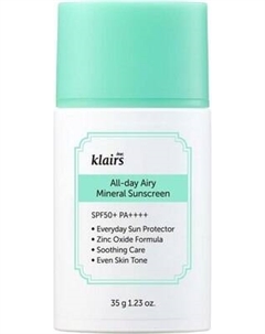 Крем солнцезащитный Dear Klairs All-day Airy Mineral SPF50+ PA++++ Dear, klairs