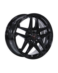 Литой диск R-04 16x6.5" 5x112мм DIA 57.1мм ET 42мм Black Nz