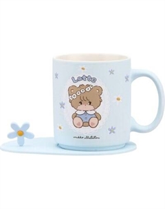 Кружка с блюдцем Miniso Mikko Collection 7340