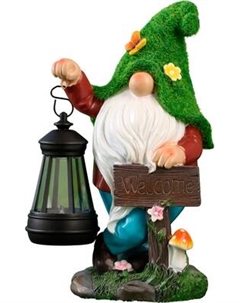 Садовая фигура-светильник Take It Easy Гном Welcome / 10122713 Take it easy
