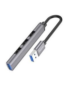 USB-хаб Hoco HB26 4 в 1 USB - USB3.0+USB2.0x3