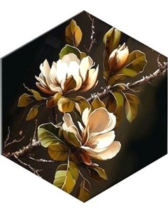 Картина по номерам ILikeGift Белая магнолия / BVH0003 Ilikegift