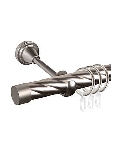 Карниз для штор АС ФОРОС Grace D25К составной + заглушка Плоская Ас форос