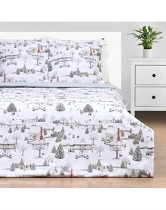Комплект постельного белья Winter Countryside Евро / 10383315 Этель
