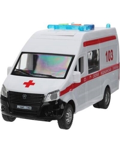 Автомобиль игрушечный Технопарк Газель Next Скорая Помощь / NEXTVAN-16PL-AMBWH