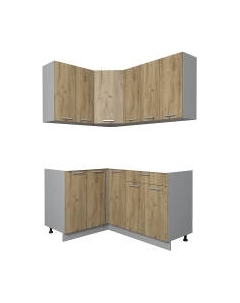 Кухонный гарнитур Интерлиния Мила Лайт 1.2x1.5 без столешницы