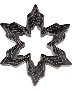 Набор форм для печенья Мультидом Снежинки / DA2-301