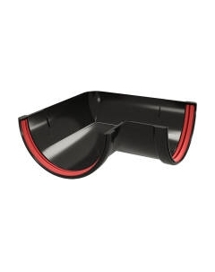 Угол желоба Grand Line ПВХ 90 градусов универсальный RAL 9005 Grand line