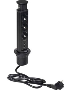 Блок розеточный AKS Выдвижной Vulcan Aks