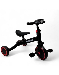 Беговел-велосипед Split BG S-157-1 (черный/красный) Bubago