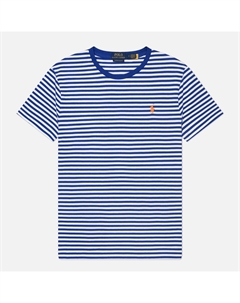 Мужская футболка Embroidered Logo Stripe Custom Slim Polo ralph lauren