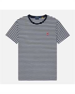 Мужская футболка Embroidered Logo Stripe Custom Slim Polo ralph lauren