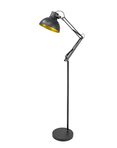 Светильник напольный 60Вт Е27 черный/золото LOT 8003 Lusott