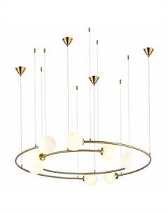 Светильник подвесной SL1186.303.08 латунь/молочный (8*5Вт, G9) St luce