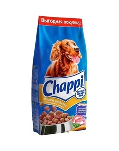 Сухой корм для собак Мясное изобилие с овощами и травами 15 кг Chappi