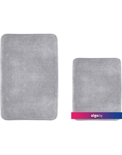 Набор ковриков 372209 51х81/43х61 (темно-серый) Home one