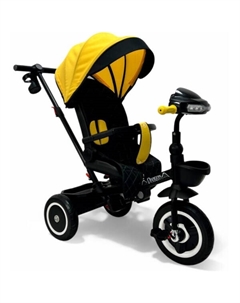 Беговел-велосипед Dragon BG 161-1 (черный/желтый) Bubago