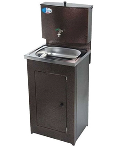 Умывальник Акватекс (Бак антикор, без ЭВН + мойка нерж, тумба мет.) медь