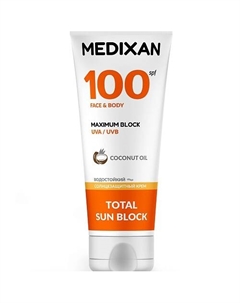 Солнцезащитный крем для лица и тела SPF 100 100 Medixan