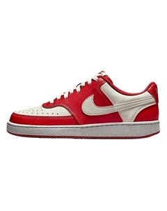 Кроссовки Court Vision Low Anti-Slip Wear-Resistant Low-Top Skateboard Shoes Womens Red White Nike