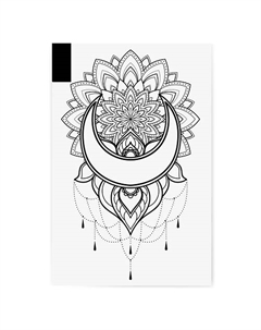 Временная переводная татуировка Мандала Print factory