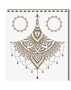 Временная Переводная Татуировка Мехенди Арабская Ночь Print factory